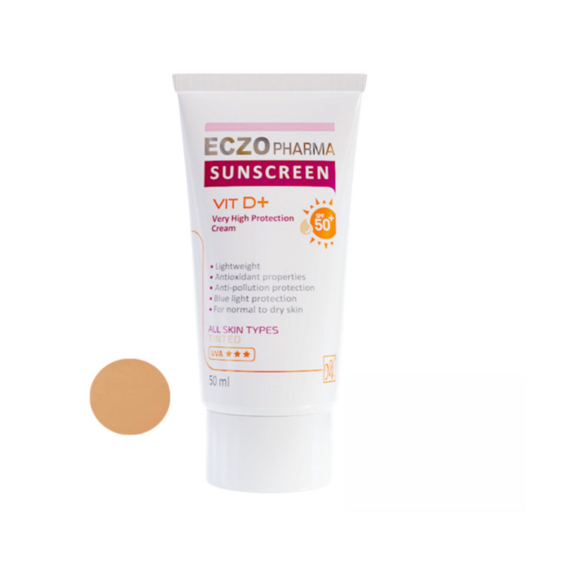 کرم ضد آفتاب رنگی مای SPF 50 مدل اگزوفارما ‌مناسب انواع پوست حجم 50 میلی‌لیتر