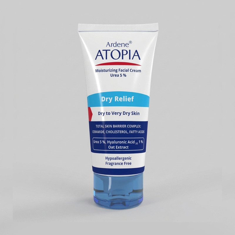 کرم مرطوب‌کننده صورت آردن آتوپیا مدل Dry Relief حجم 50 میلی‌لیتر